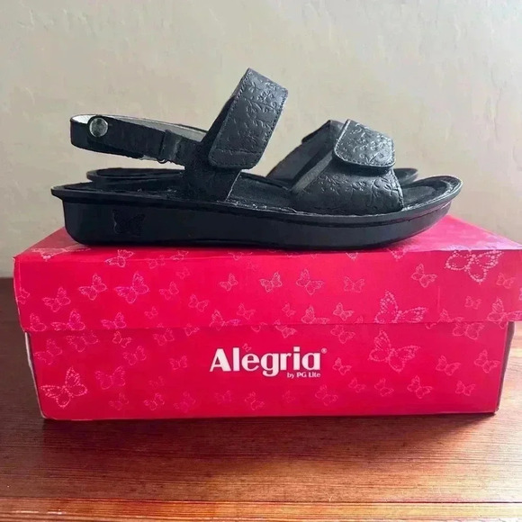 Alegria Shoes - Alegria Verona Dearest Sandals VER-7401 Straps Floral Butterfly Size EU 40